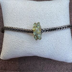 Trollbeads Florence Glass Bead 925S LAA Sterling Silver Core Retired Charm